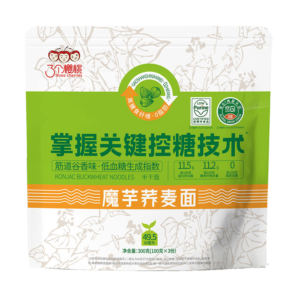 低GI魔芋蕎麥面