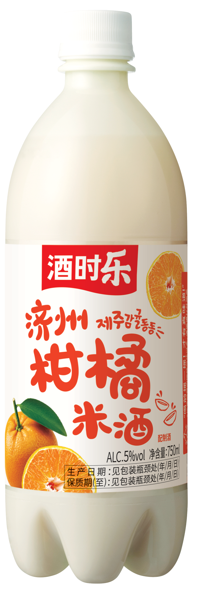 酒時樂濟州柑橘瑪可利米酒