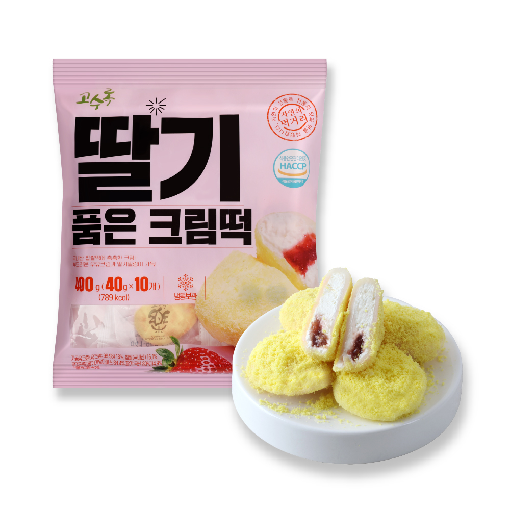 Strawberry Cream Rice Cake