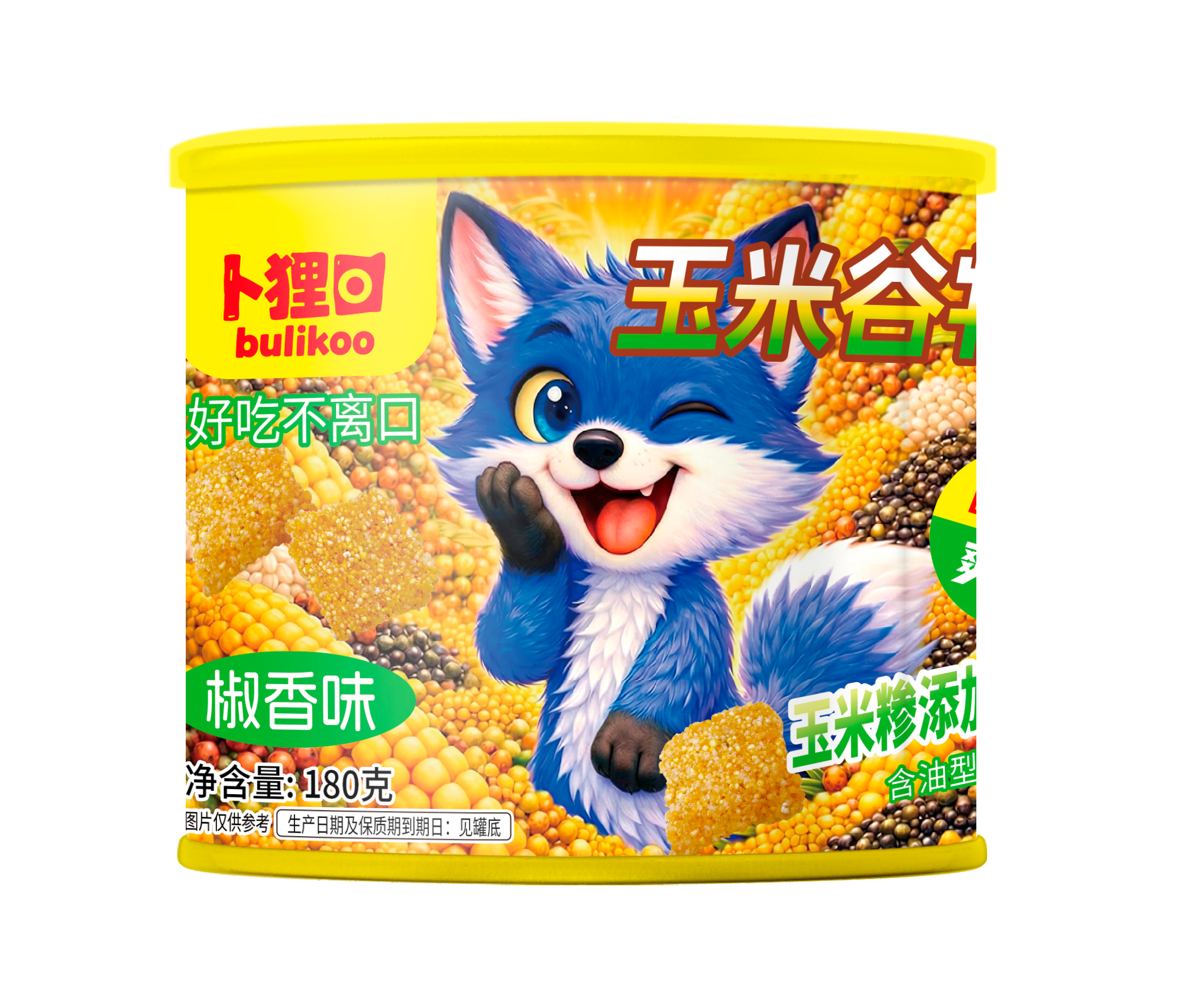 卜貍口玉米谷物脆180克椒香味