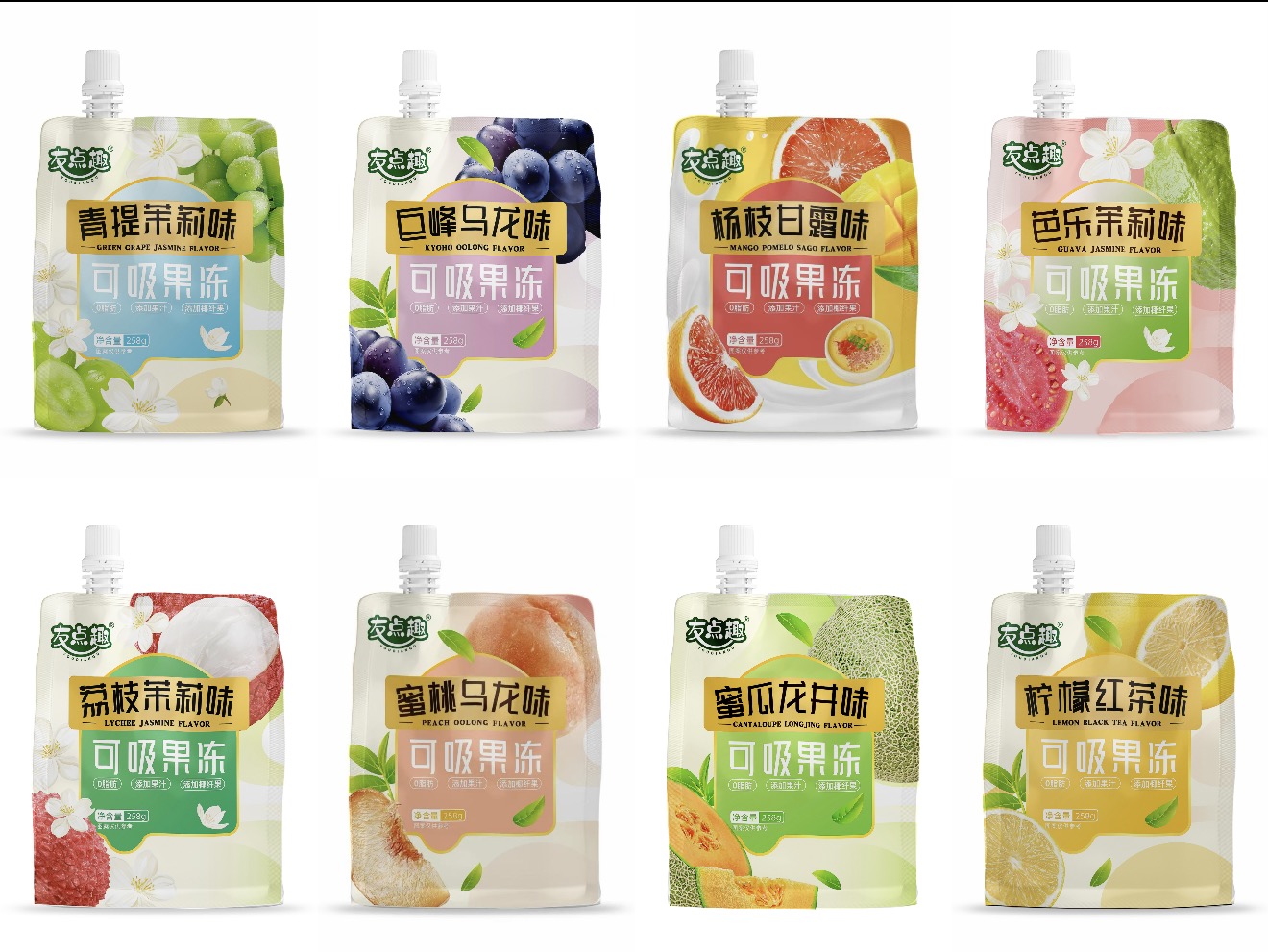 友點趣果茶系列可吸果凍