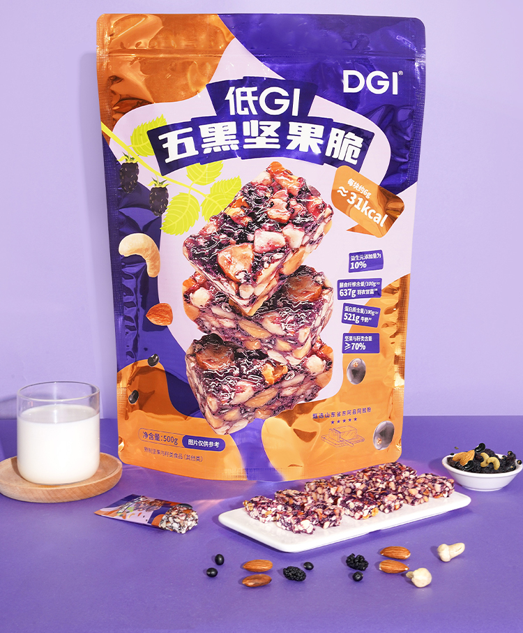 低升糖：經檢測GI值=42≤55為低GI（低升糖）食品，血糖波動小，怕糖放心