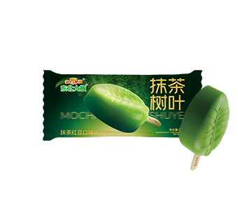 紅寶石東北大板抹茶樹葉抹茶紅豆口味雪糕