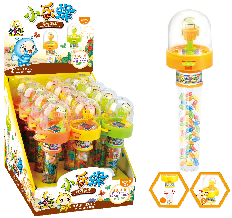 小樂蜂灌籃游戲玩具糖  （裝糖玩具+壓片糖果）