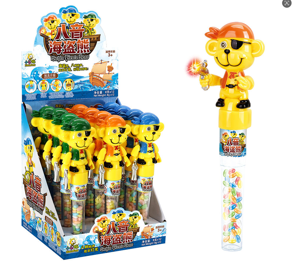 海盜熊玩具糖 （電動(dòng)裝糖玩具+果味壓片糖）
