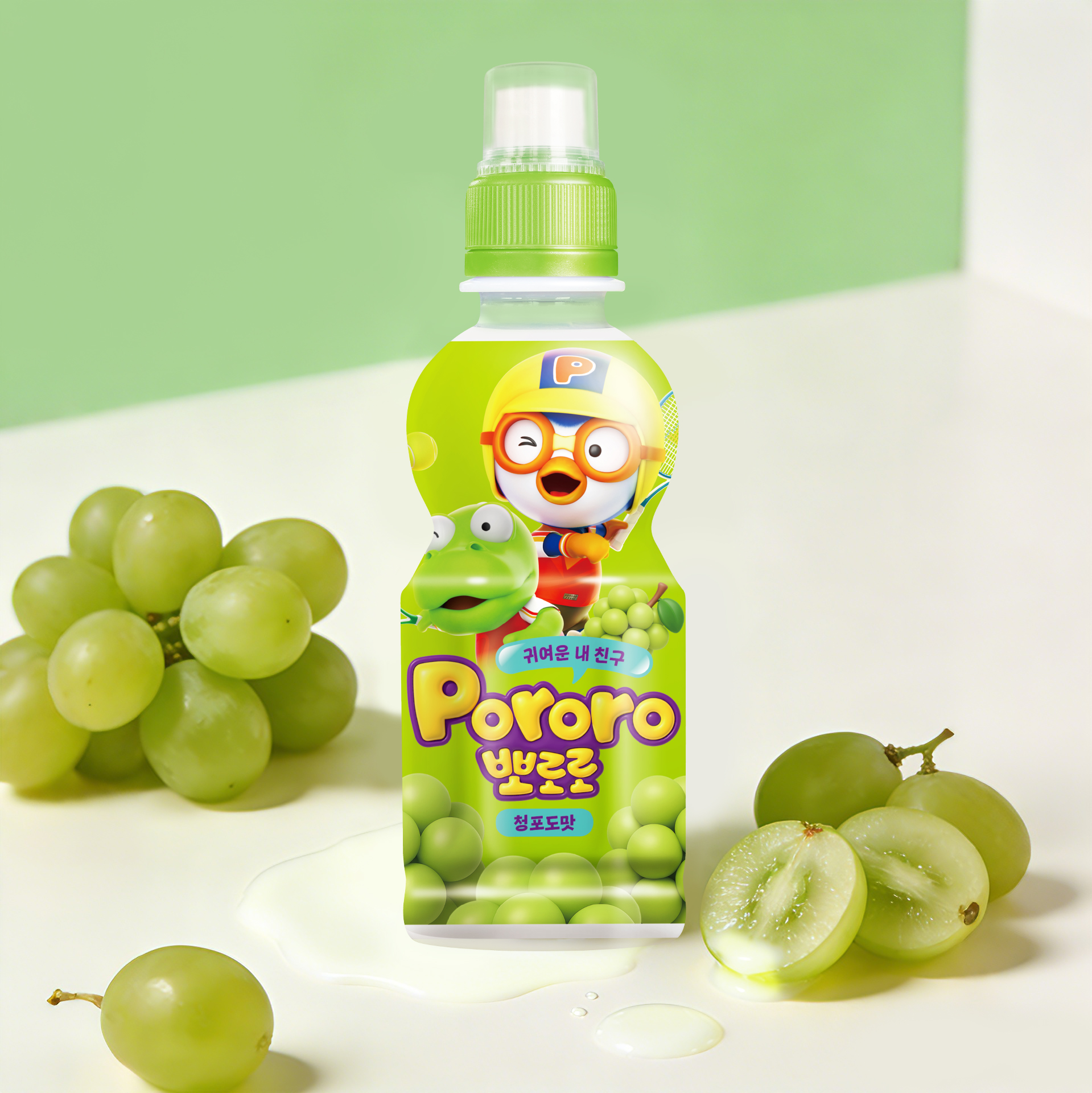 啵樂樂青葡萄味飲料235ml