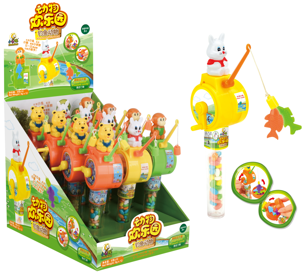 釣魚動物玩具糖 （裝糖玩具+壓片糖果）