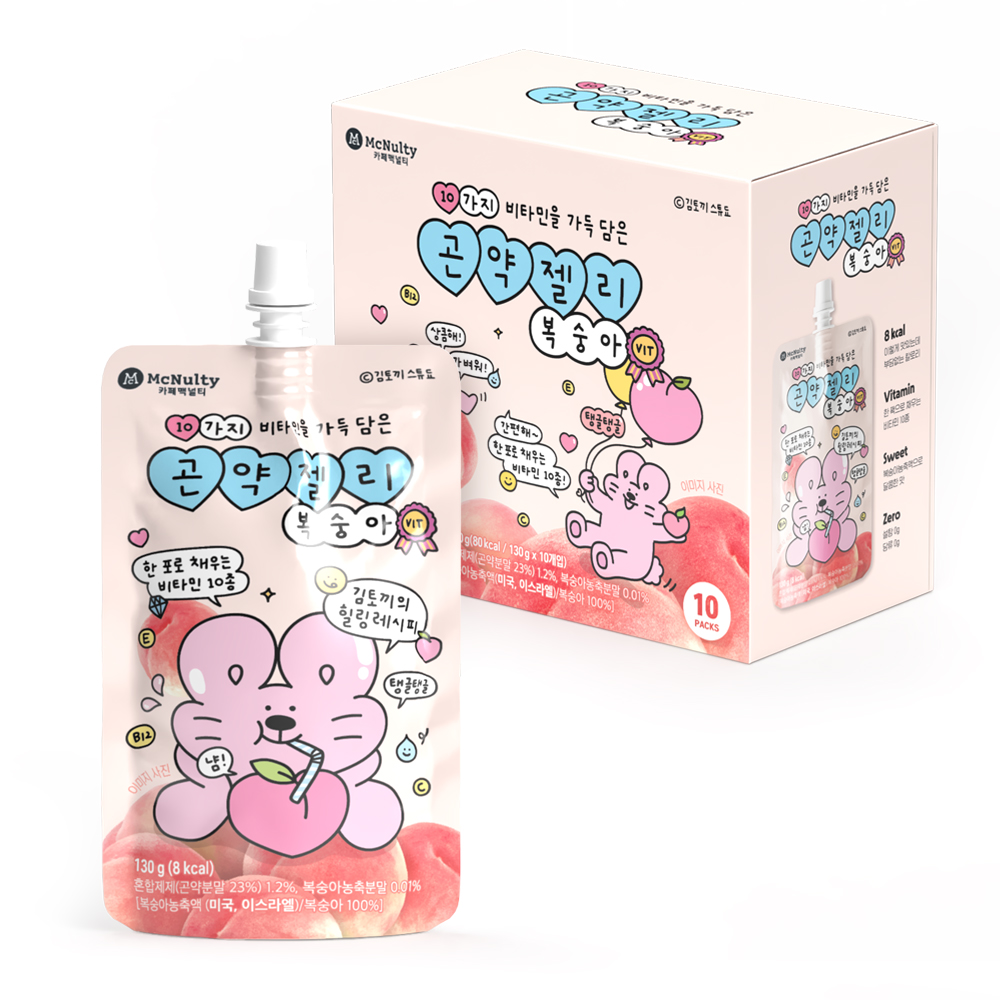 10種維生素魔芋果凍，桃子味