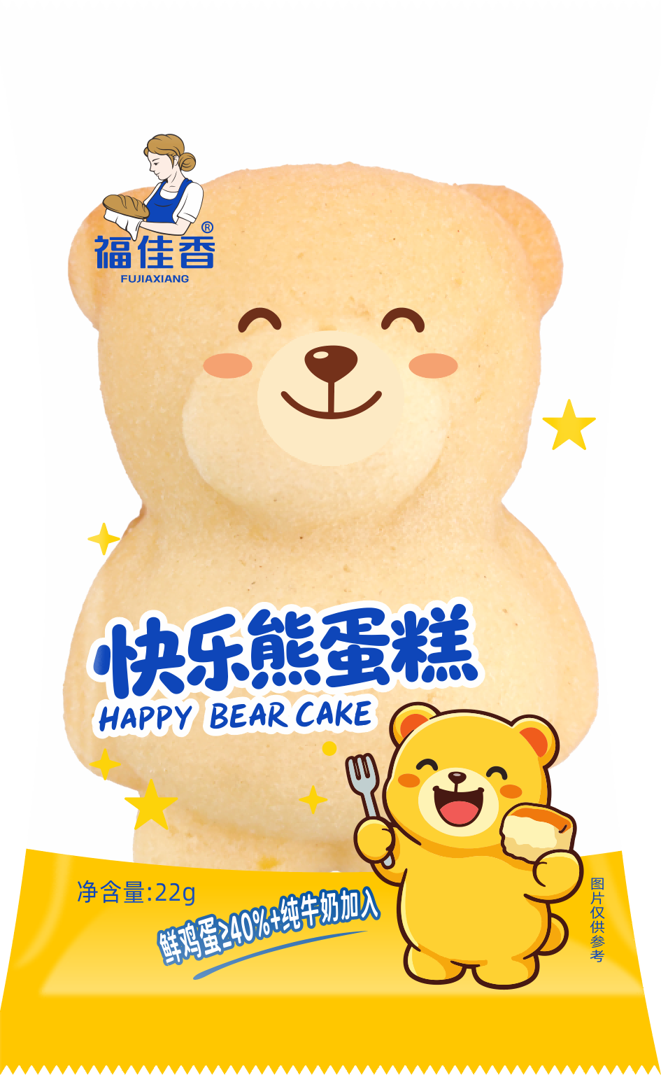 快樂熊原味蛋糕264g