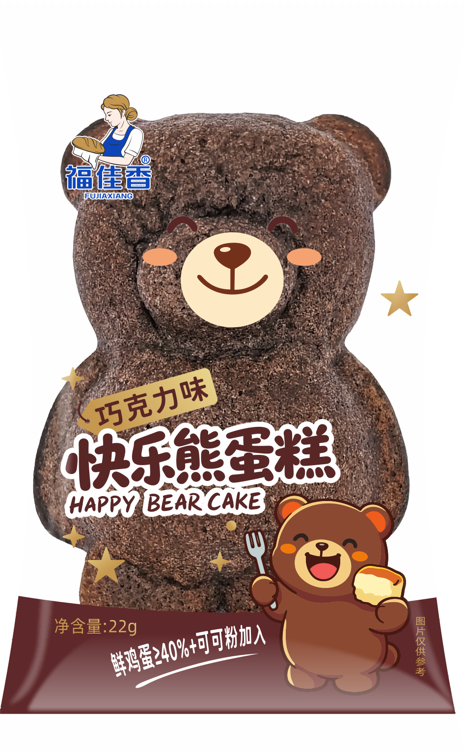 快樂熊巧克力味蛋糕264g