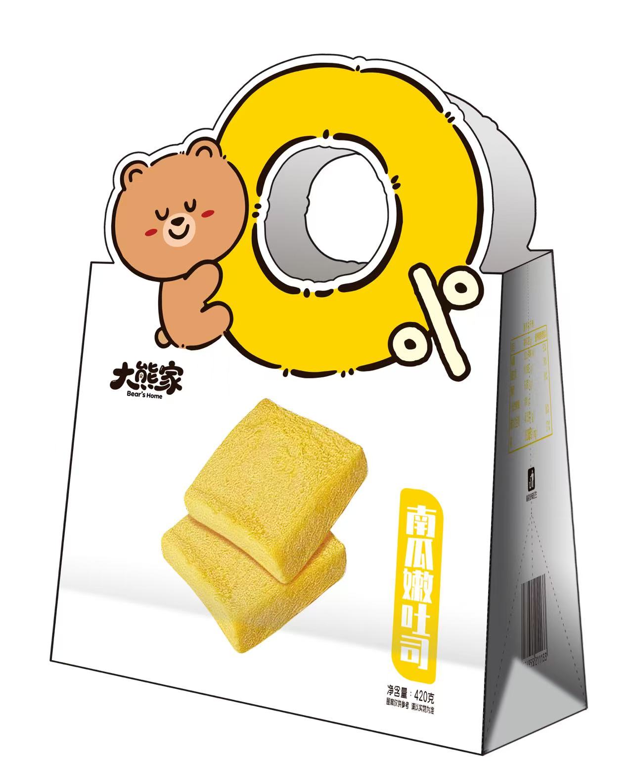 大熊家南瓜嫩吐司