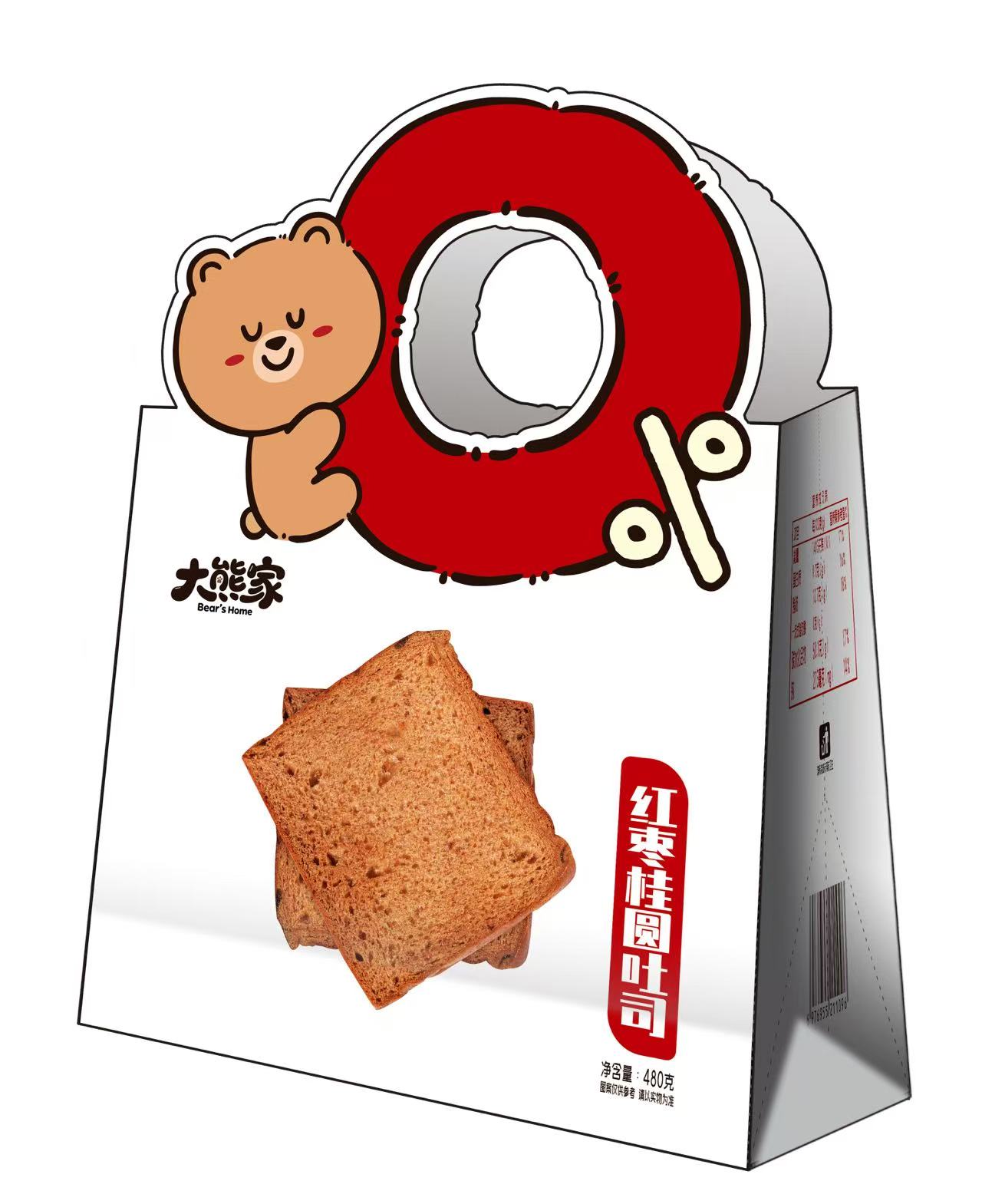 大熊家紅棗桂圓吐司