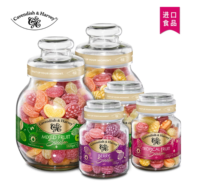 嘉云雜果味糖(硬質糖果)1x13x300g