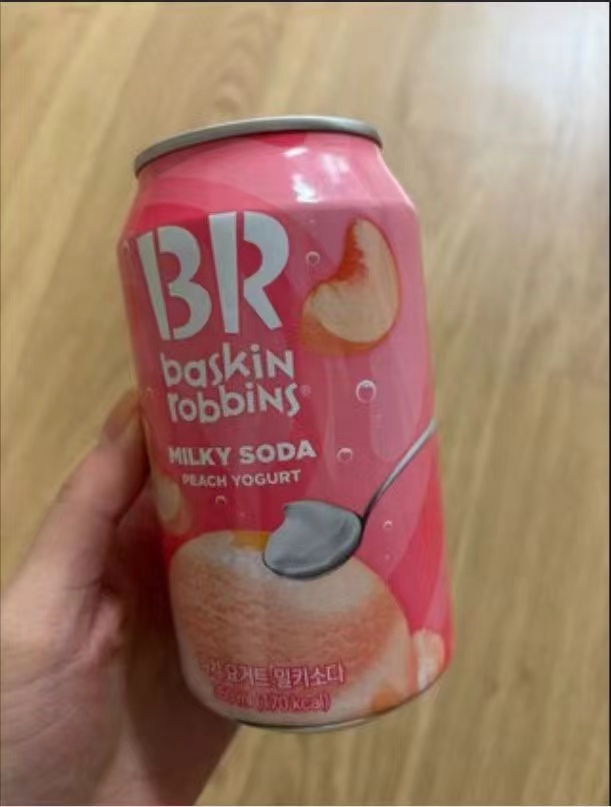 芭斯羅繽桃子冰激淋味氣泡水