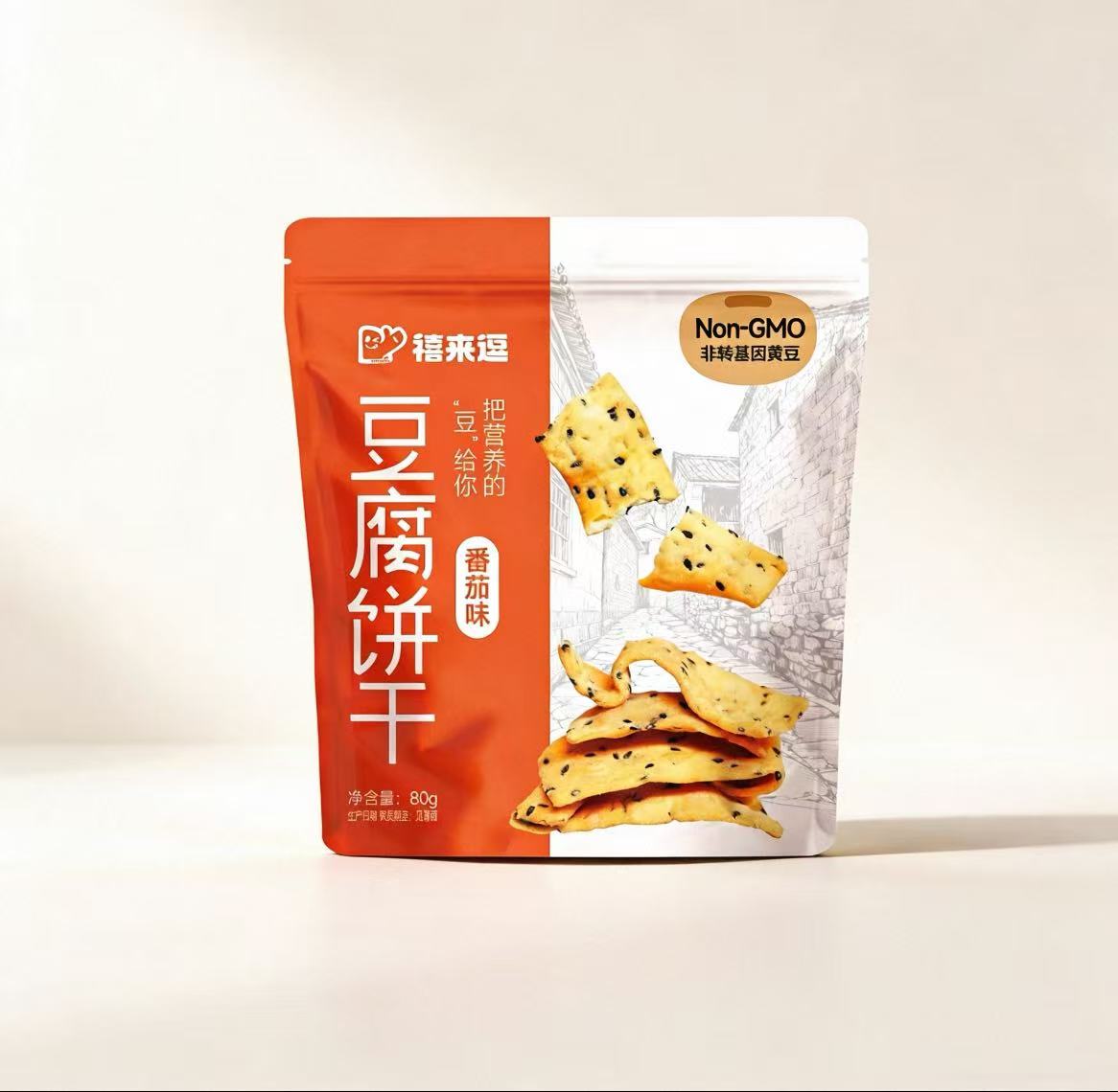 豆腐餅干 （番茄味）80g