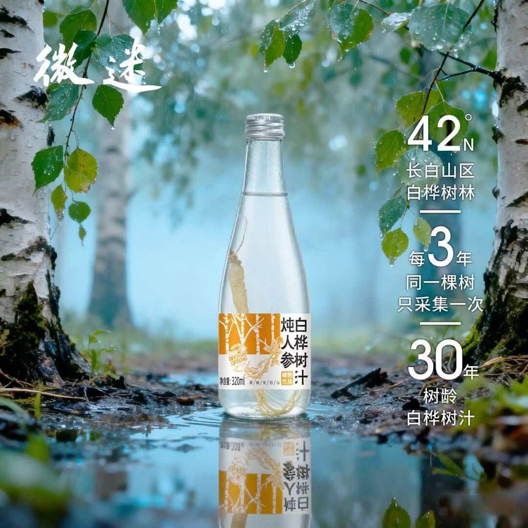 白樺樹汁燉人參