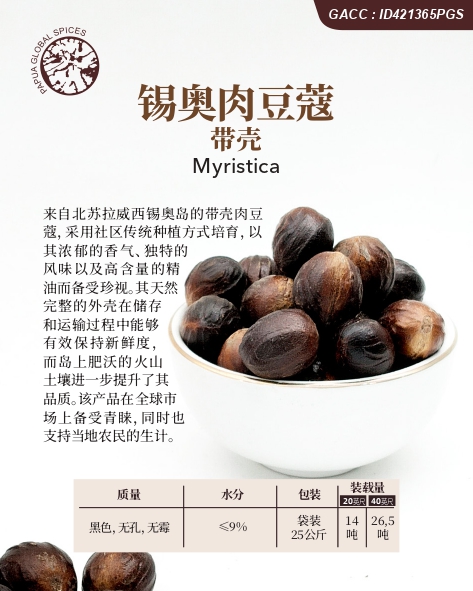 錫奧肉豆蔻 帶殼