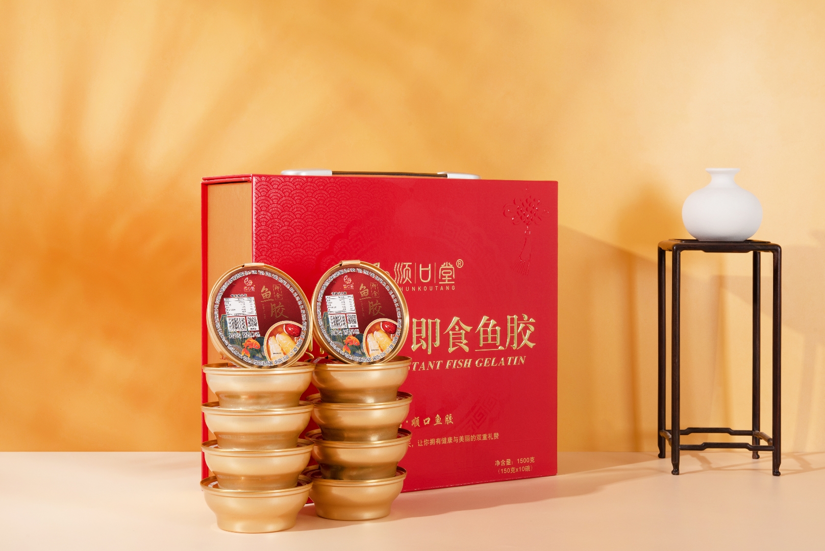 150g黃玉膠10碗裝禮盒