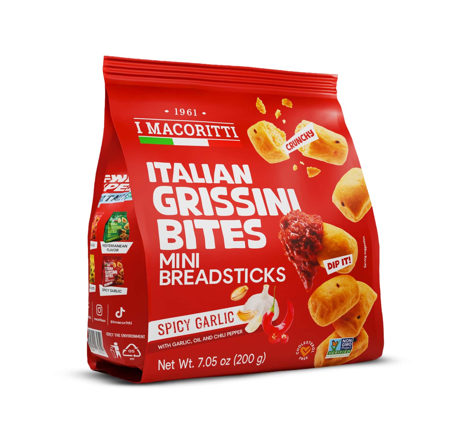 Italian Grissini Bites Spicy Garlic