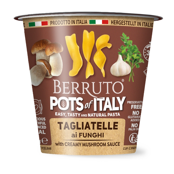 Berruto Pots w/ Creamy Mushroom Sauce