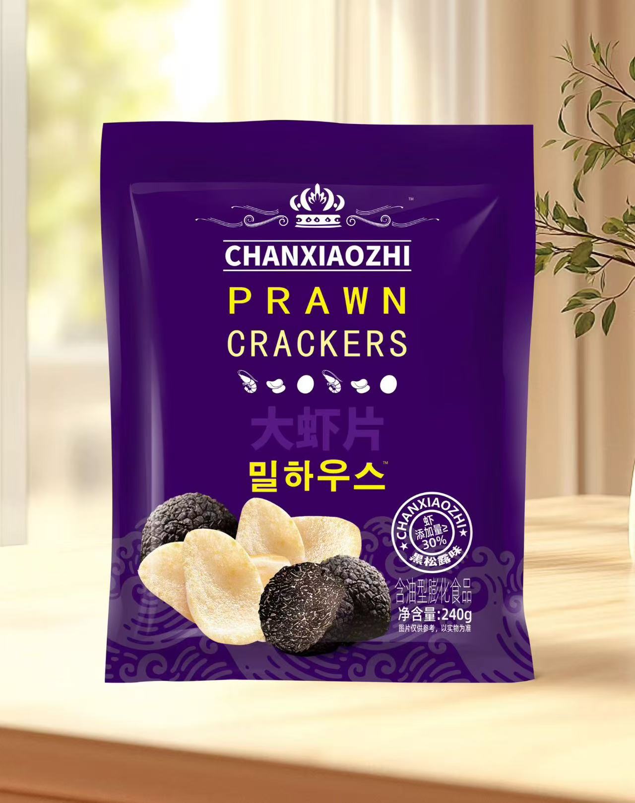 饞小智大蝦片黑松露味