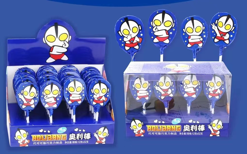奧利棒棒棒跳跳糖代可可脂巧克力