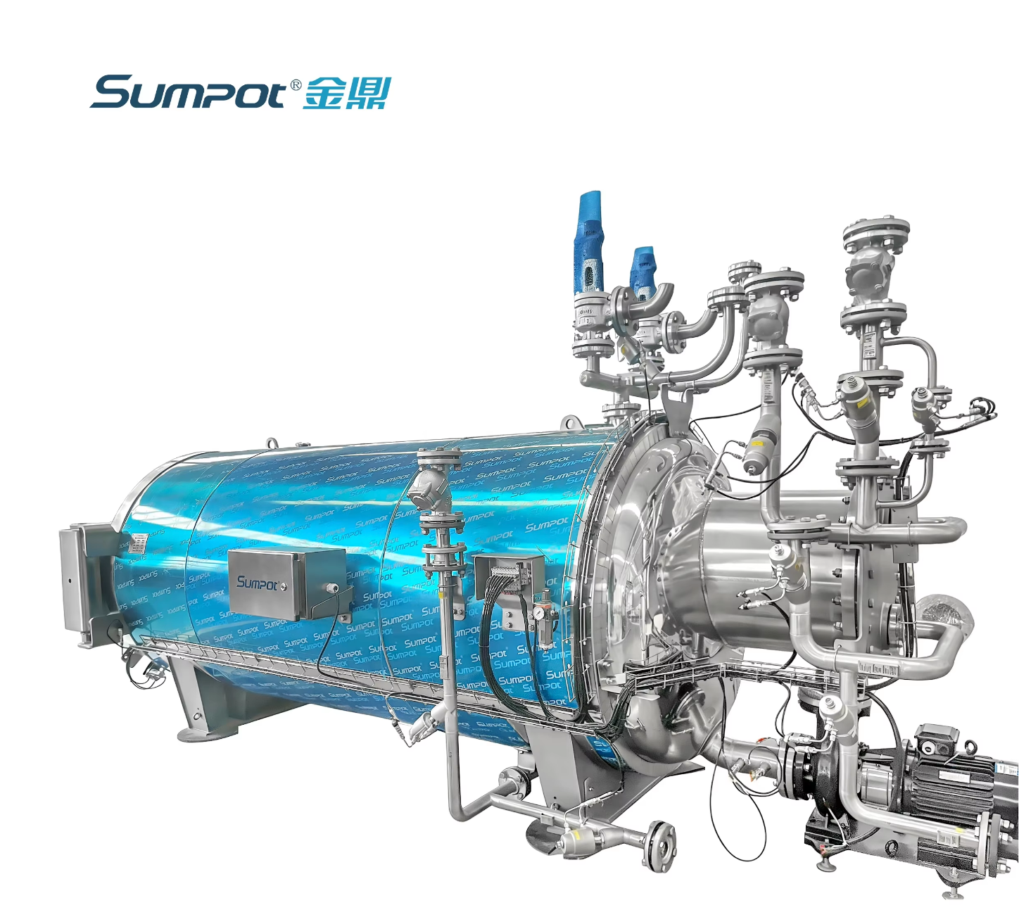 Water spray retort
