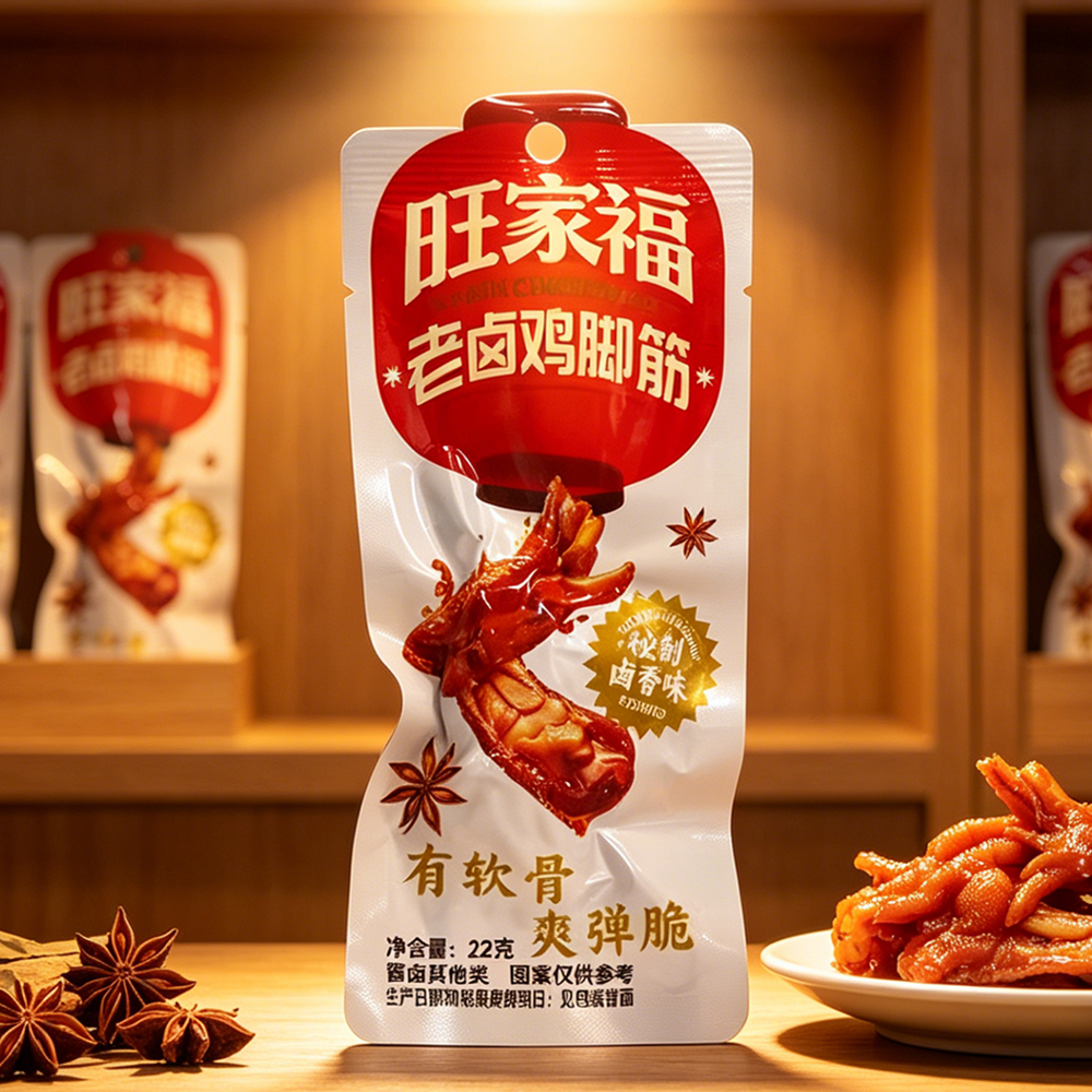 旺家福-單支裝老鹵雞腳筋