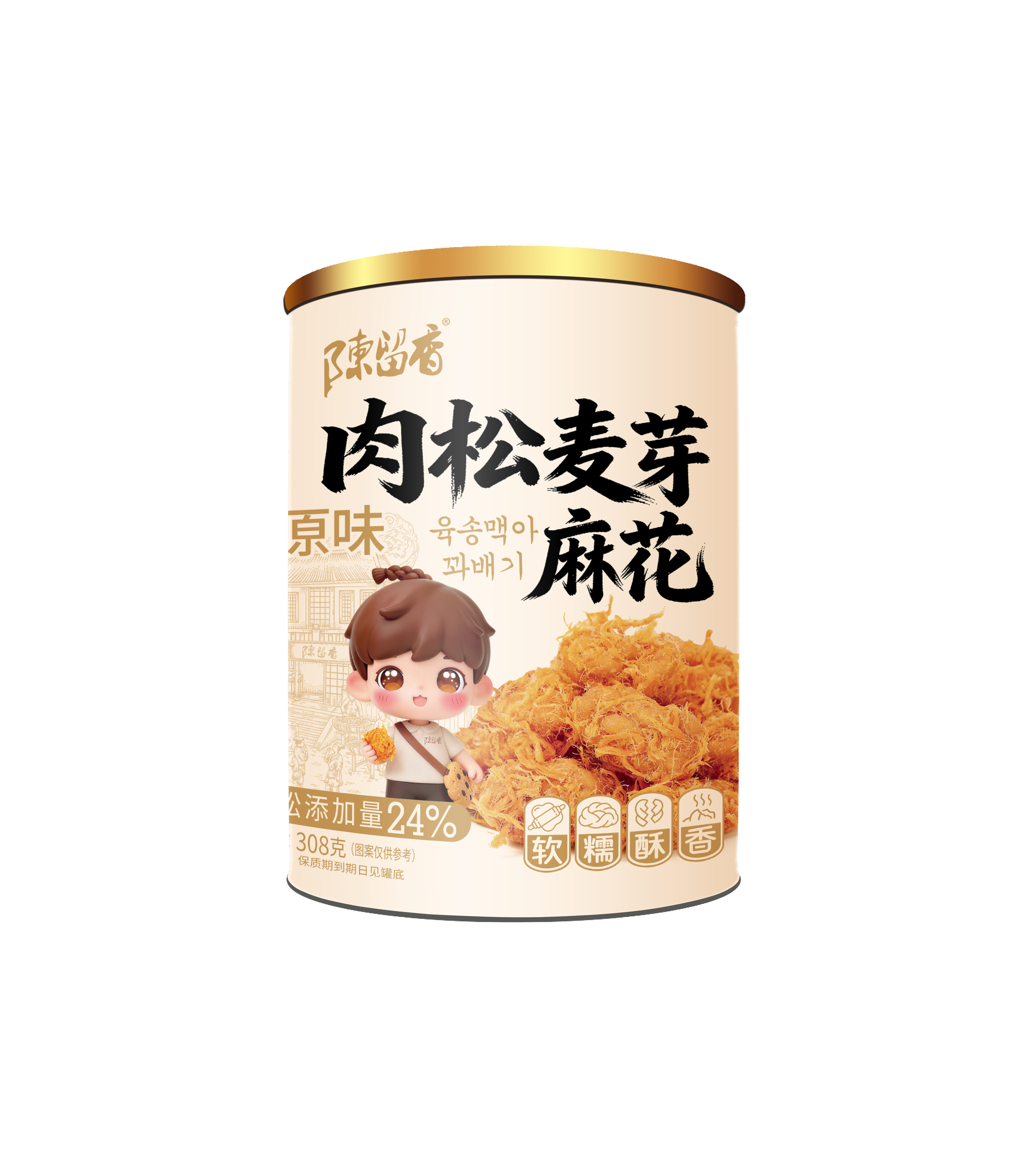 肉松麥芽麻花原味
