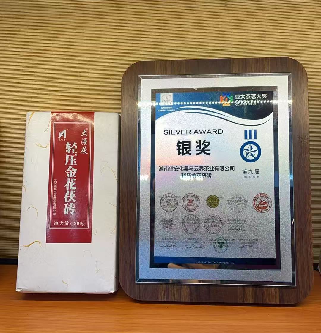輕壓金花茯茶