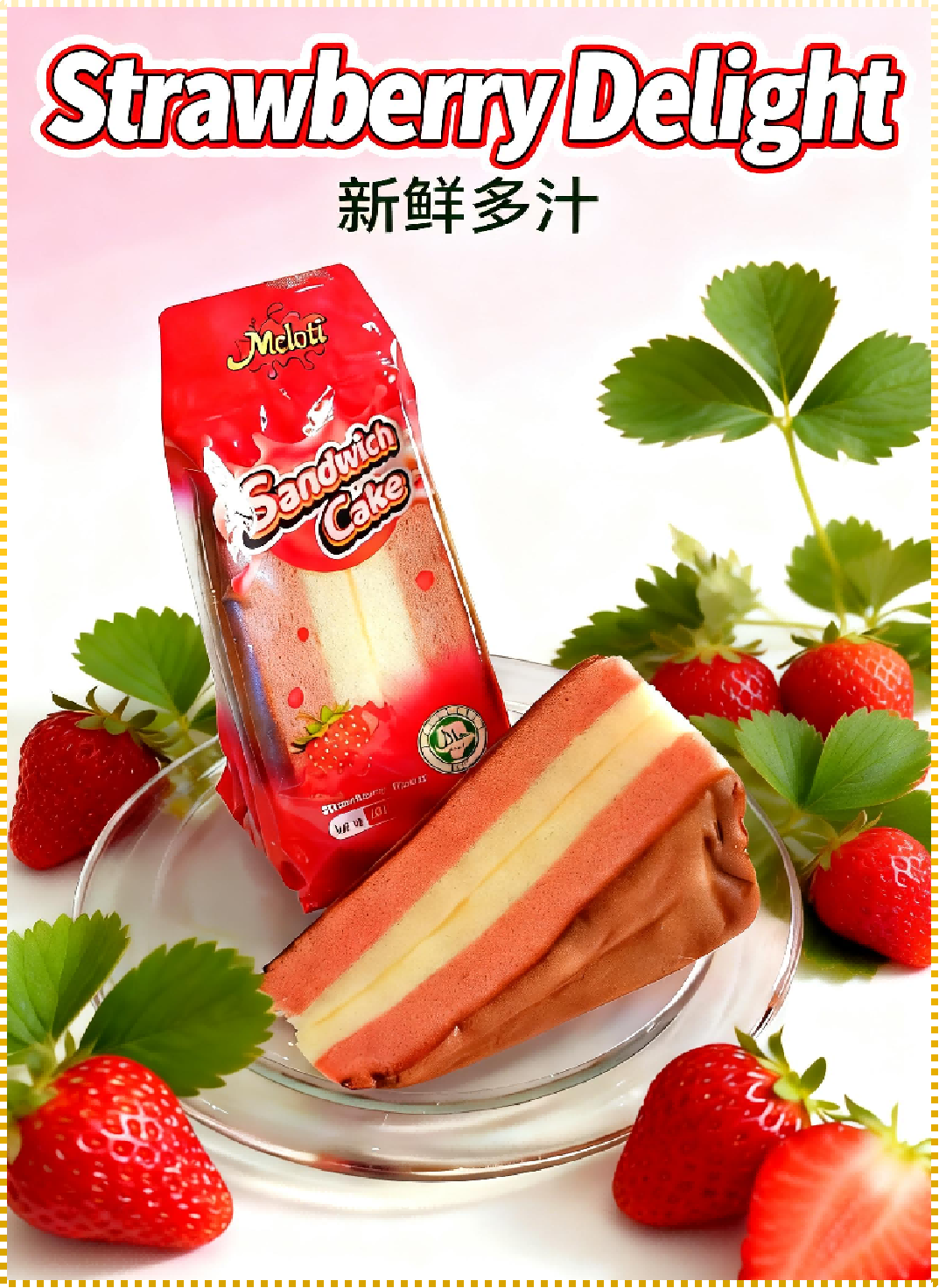 Sandwich Cake  (Strawberry Flavor)