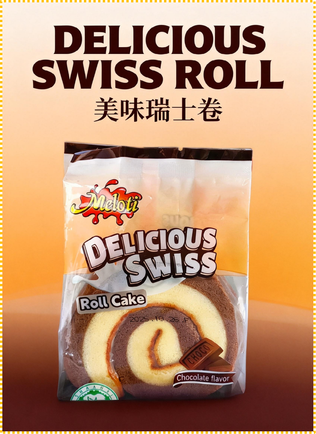 Roll Cake  (Chocolate Flavor)