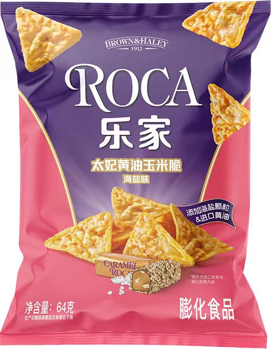 樂家太妃黃油海鹽味玉米脆 64g