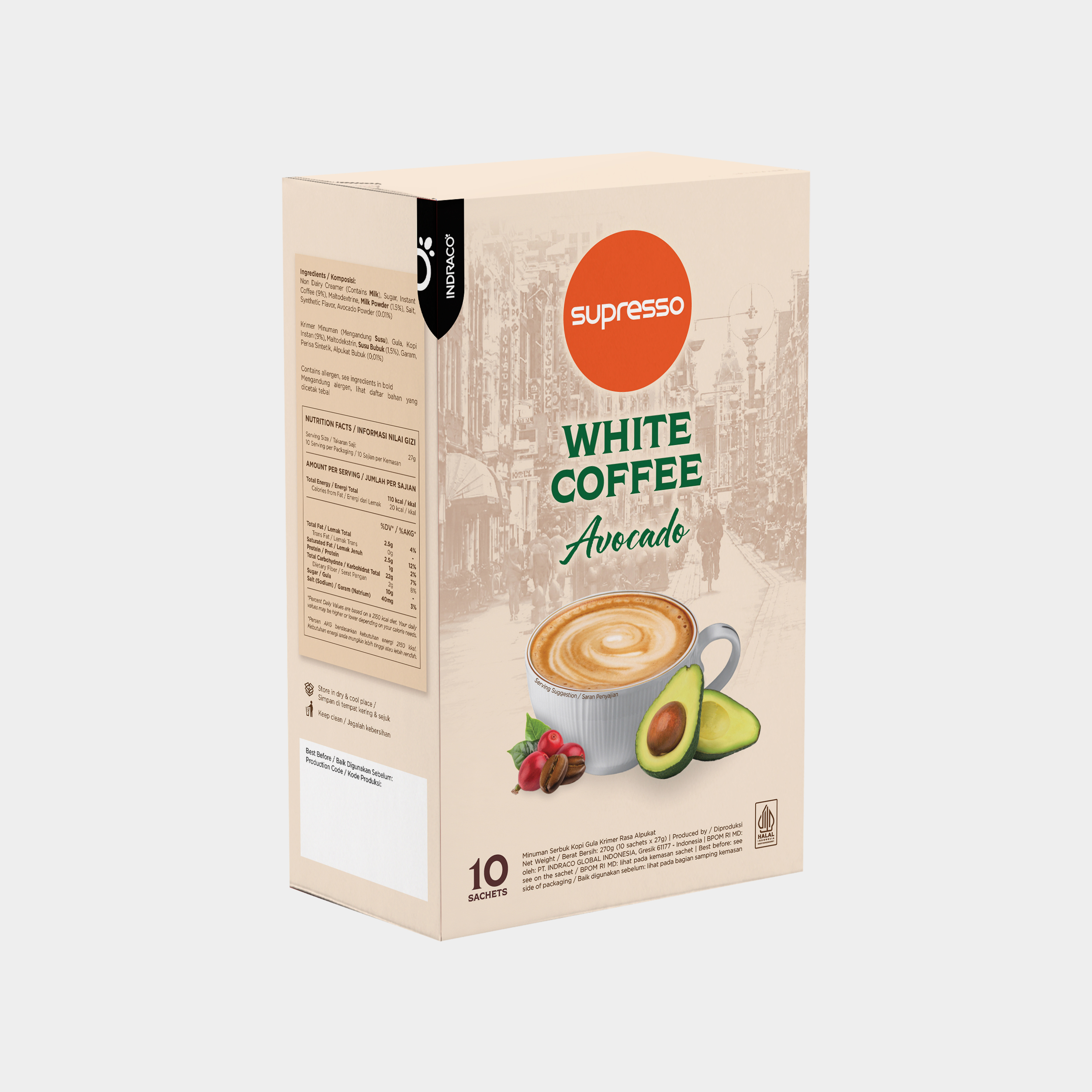 Supresso White Coffee Avocado