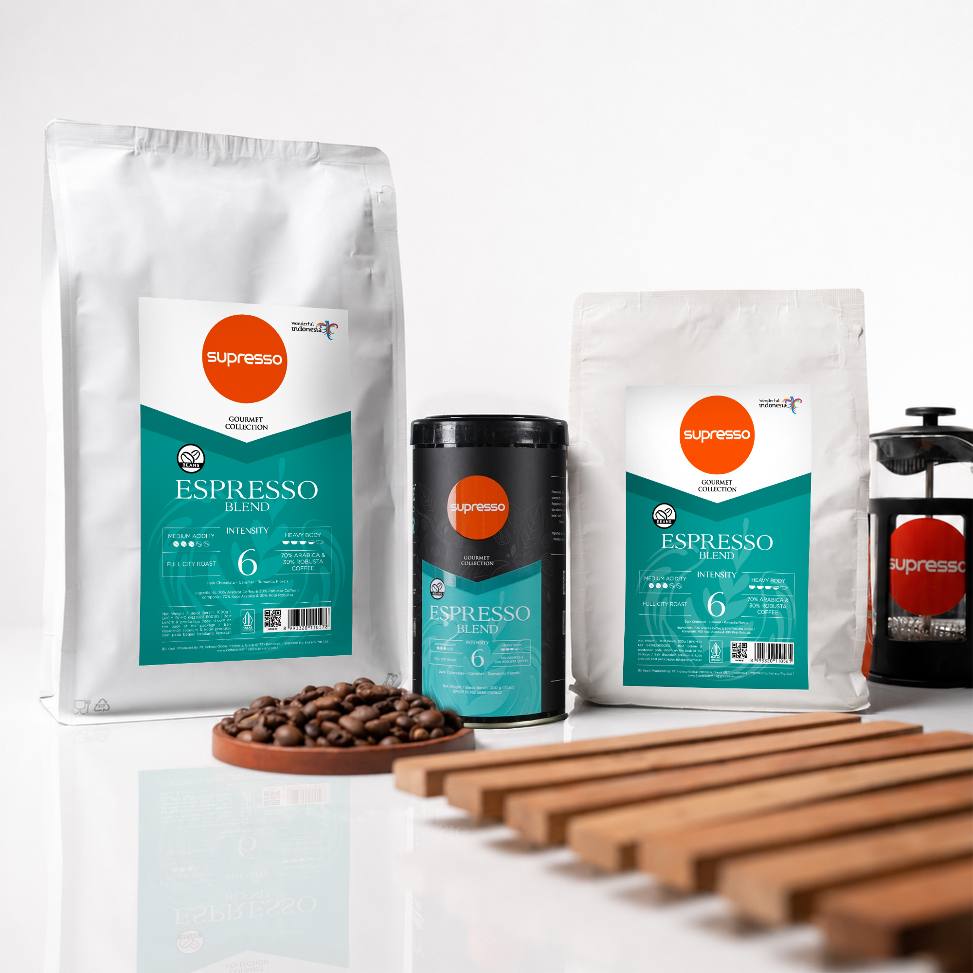Supresso Roasted Beans Espresso Blend
