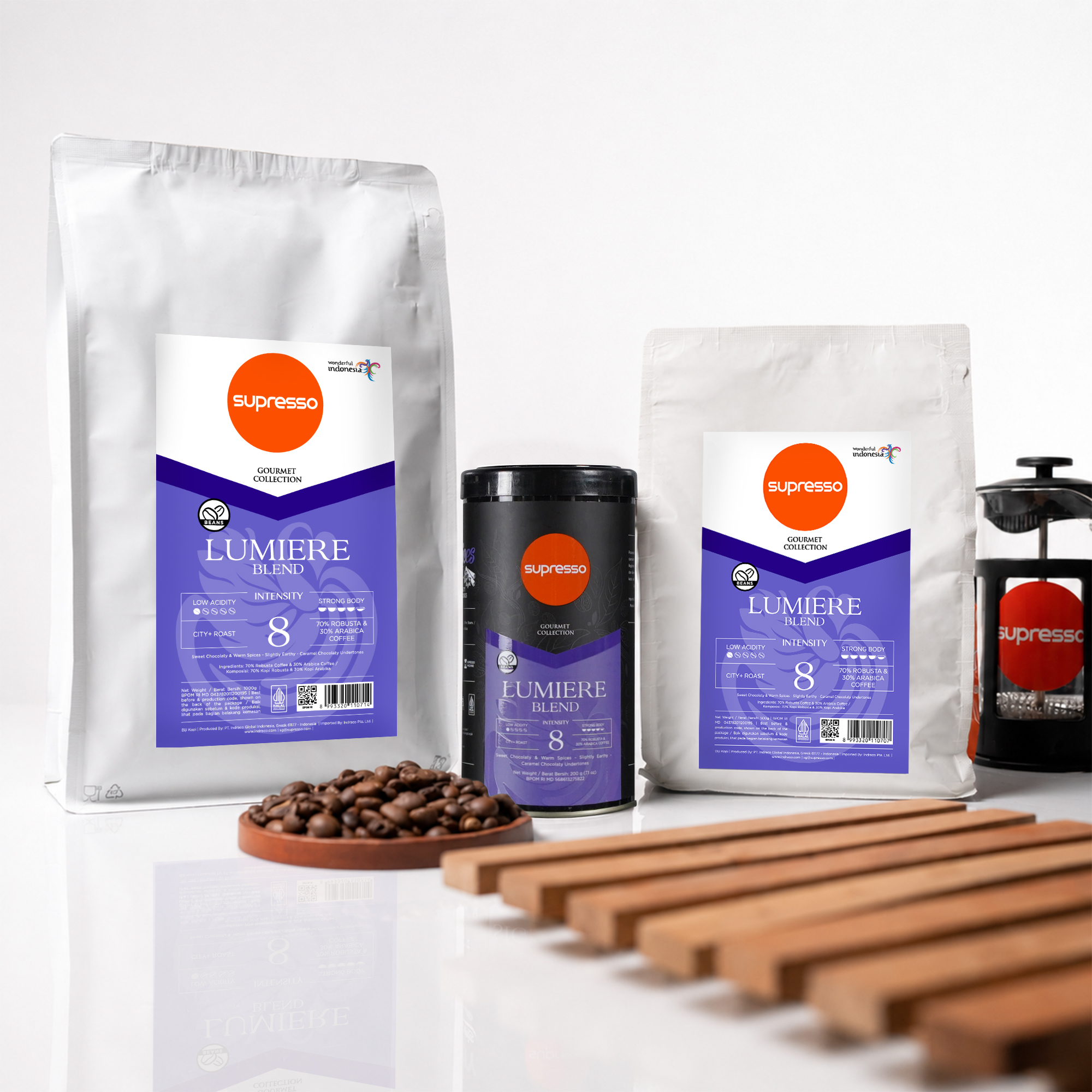 Supresso Roasted Beans Lumiere Blend