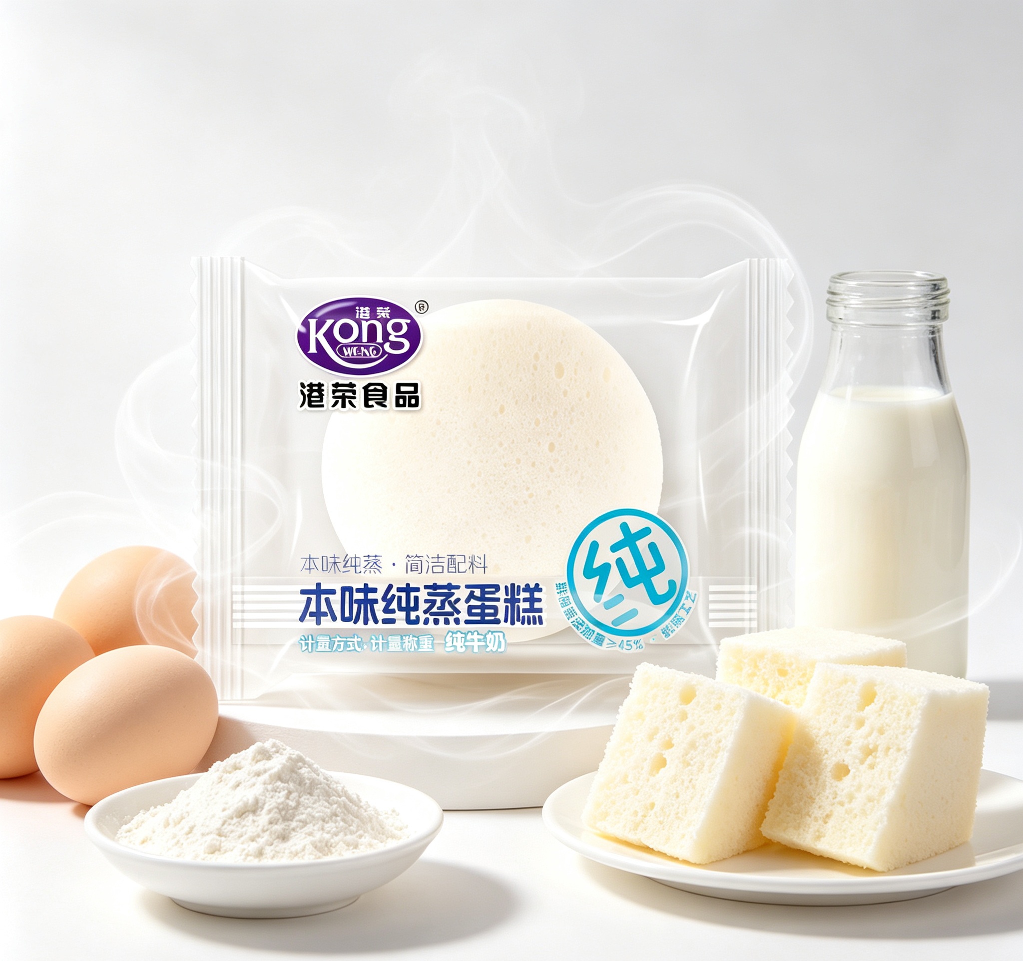 Pure Milk Original Flavor Steamed Cake