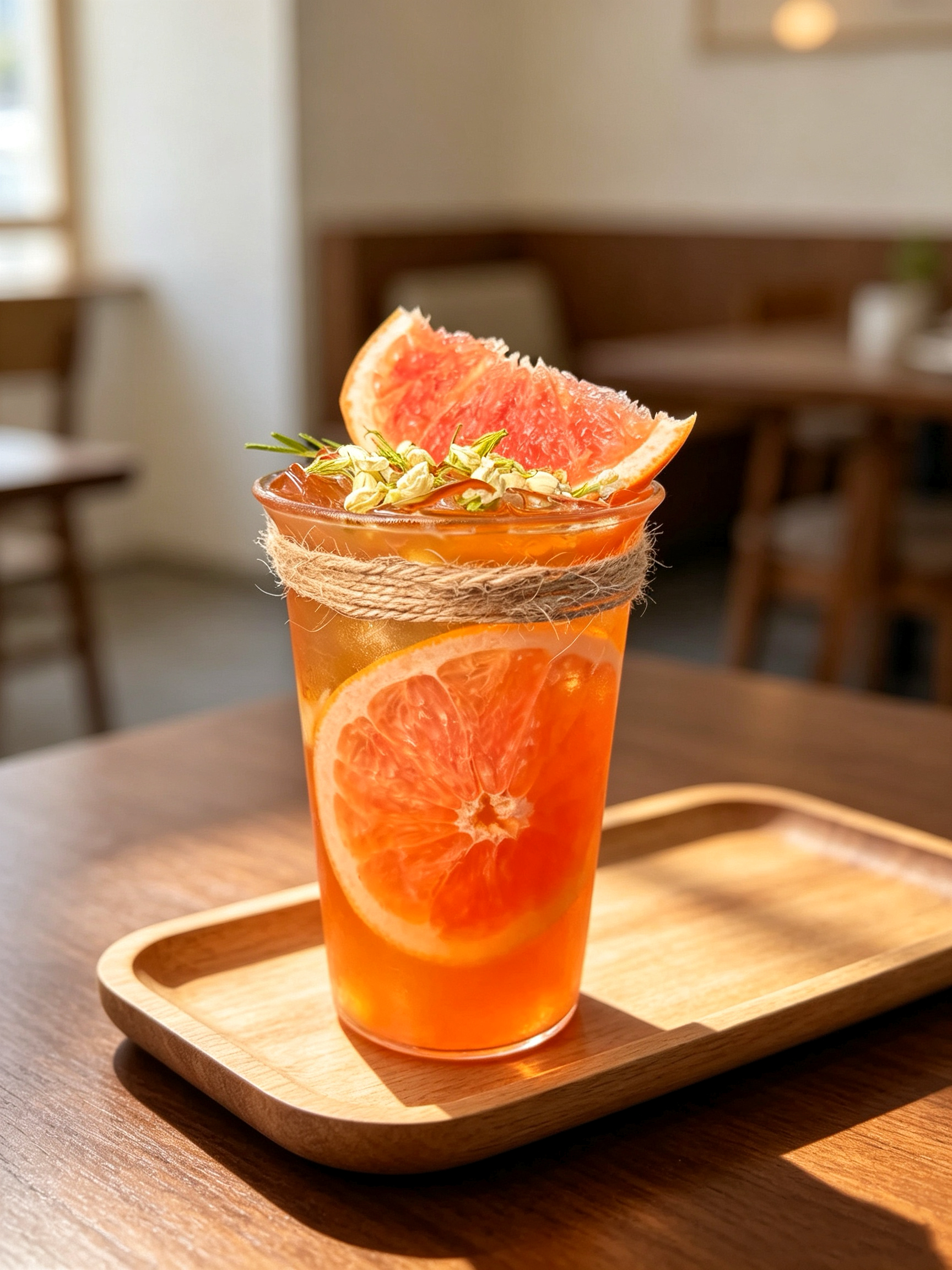 Iced Jasmine Grapefruit Tea