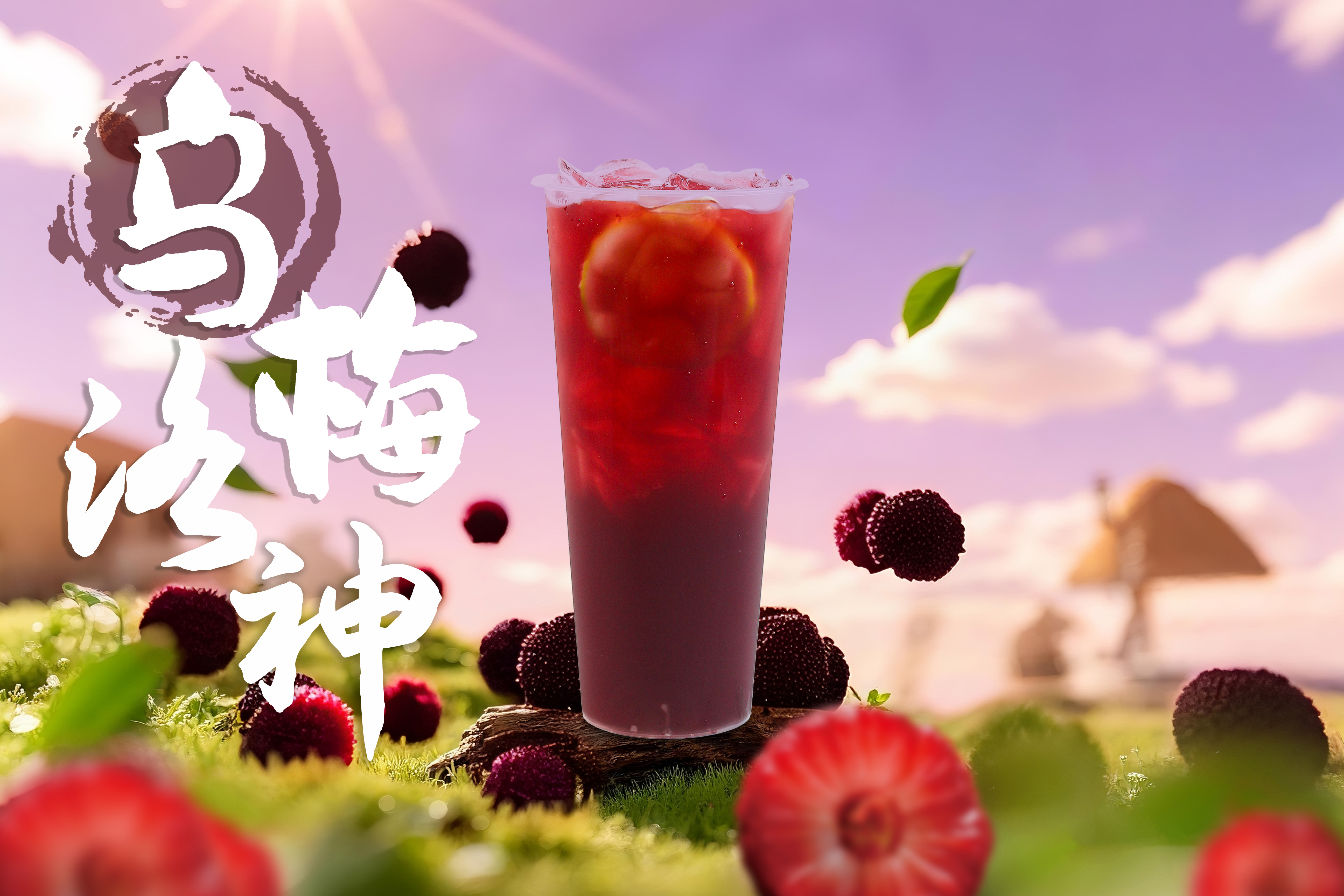 Roselle & Dark Plum Frozen Pouch