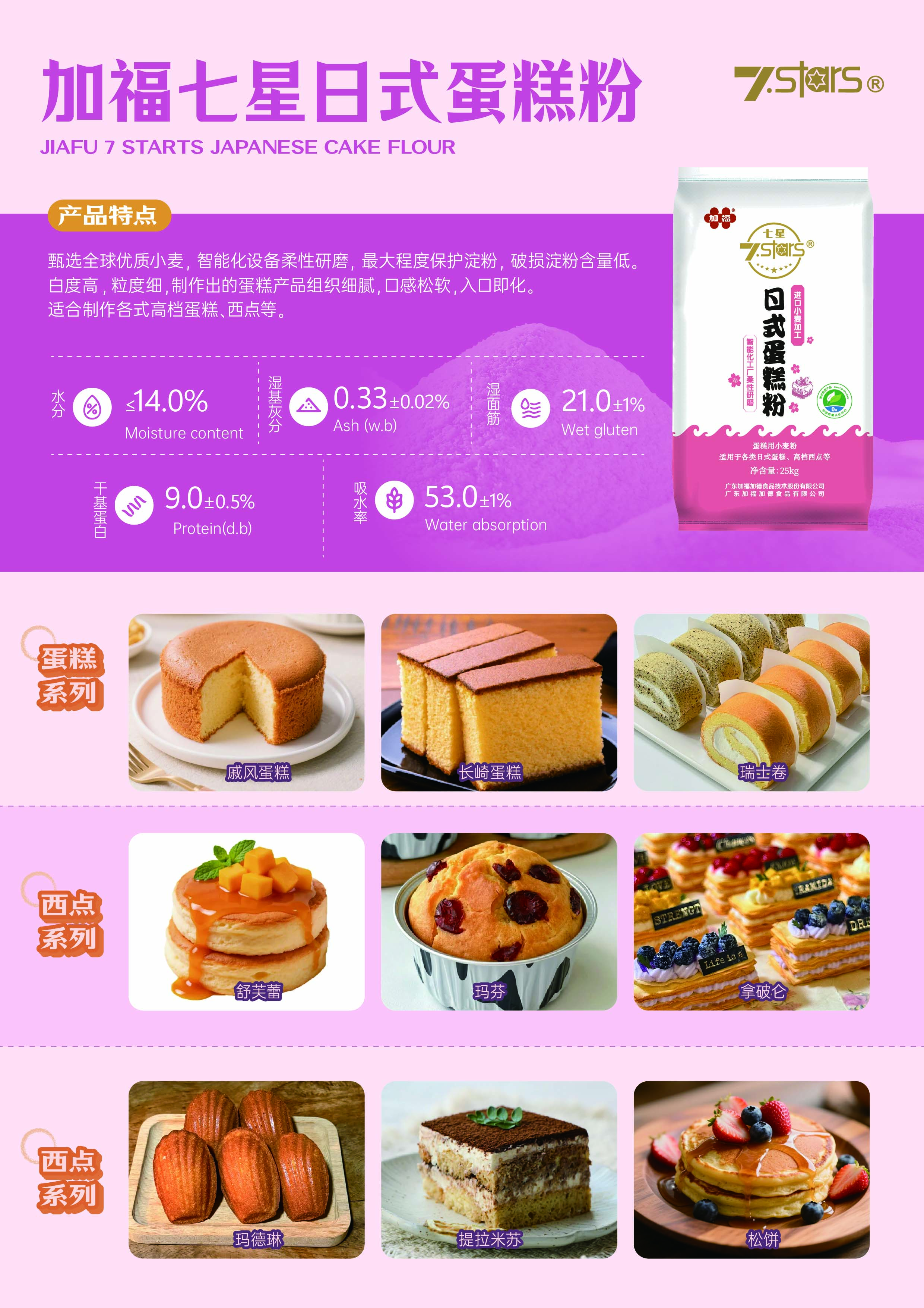 加福七星日式蛋糕粉