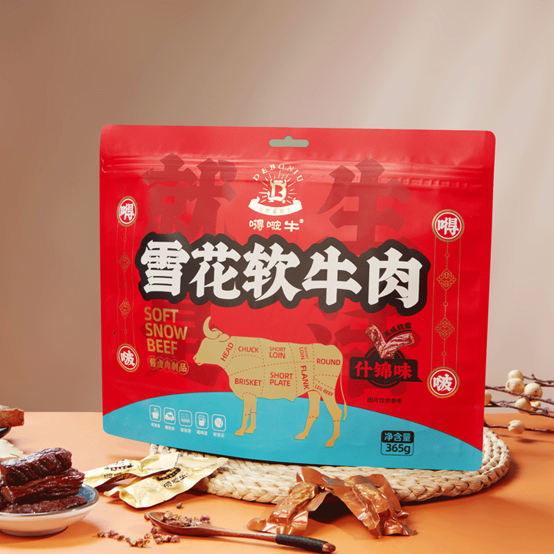 嘚啵牛雪花軟牛肉365g（什錦味）