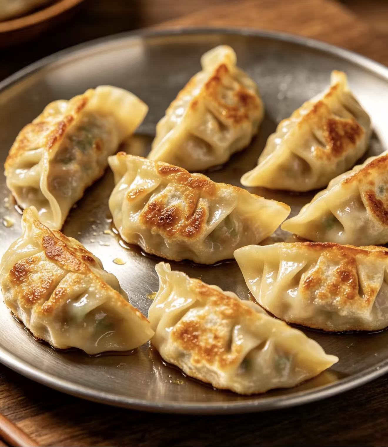 蒸煎餃