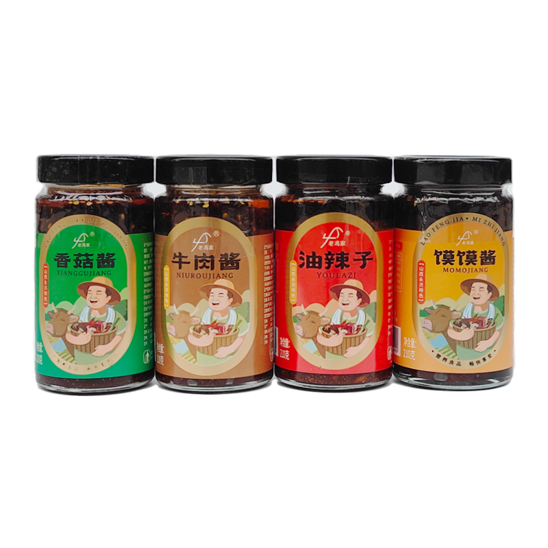 牛肉醬 油辣子 香菇醬 饃饃醬
