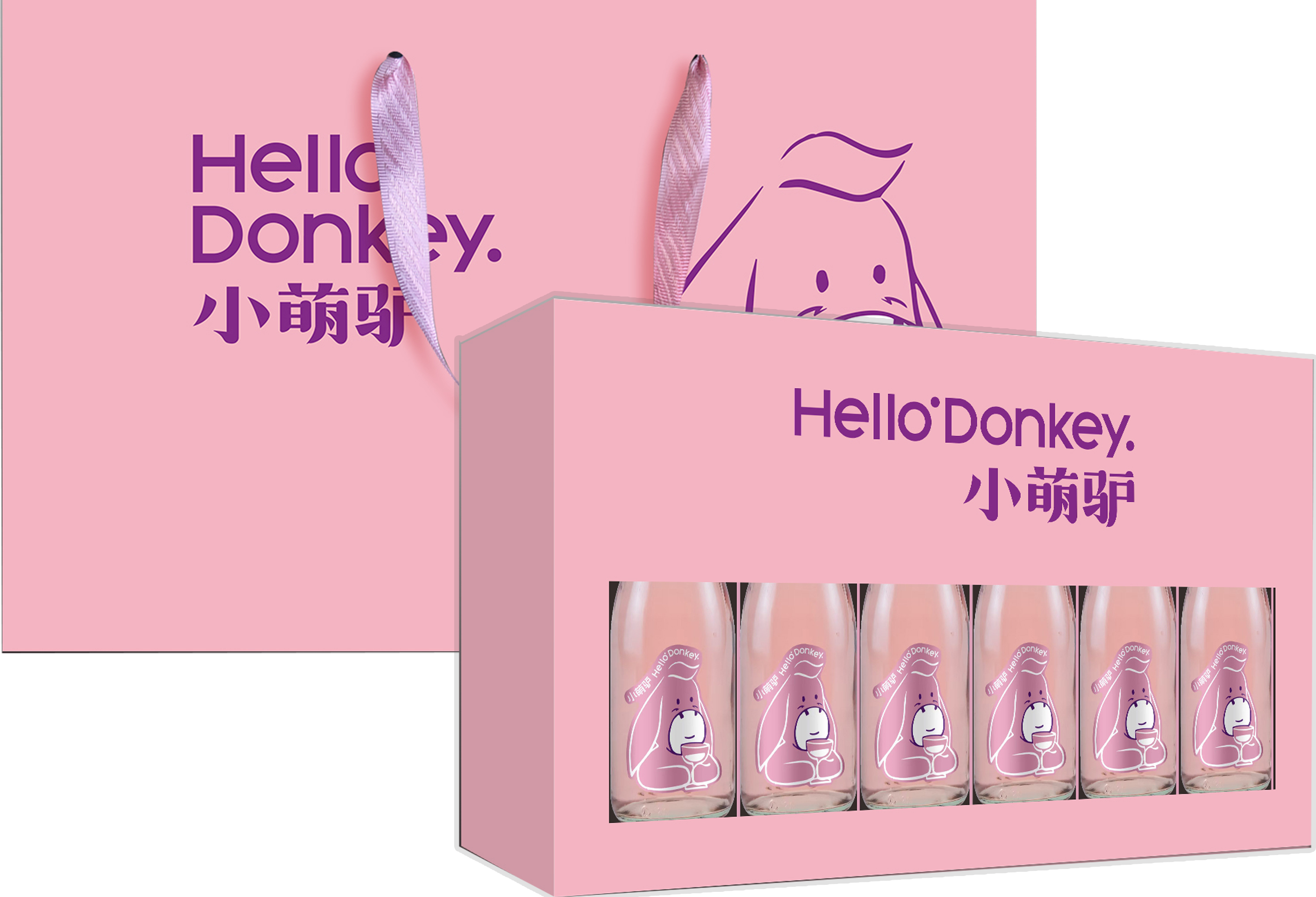 HelloDonkey Low-Alcohol Rosé Wine