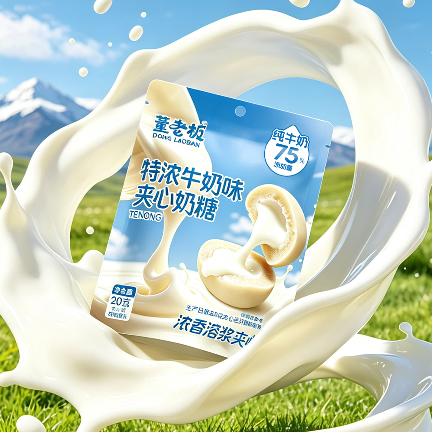 特濃牛奶味夾心糖