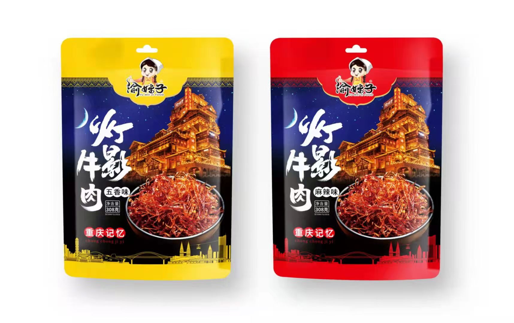 渝妹子308克燈影牛肉絲