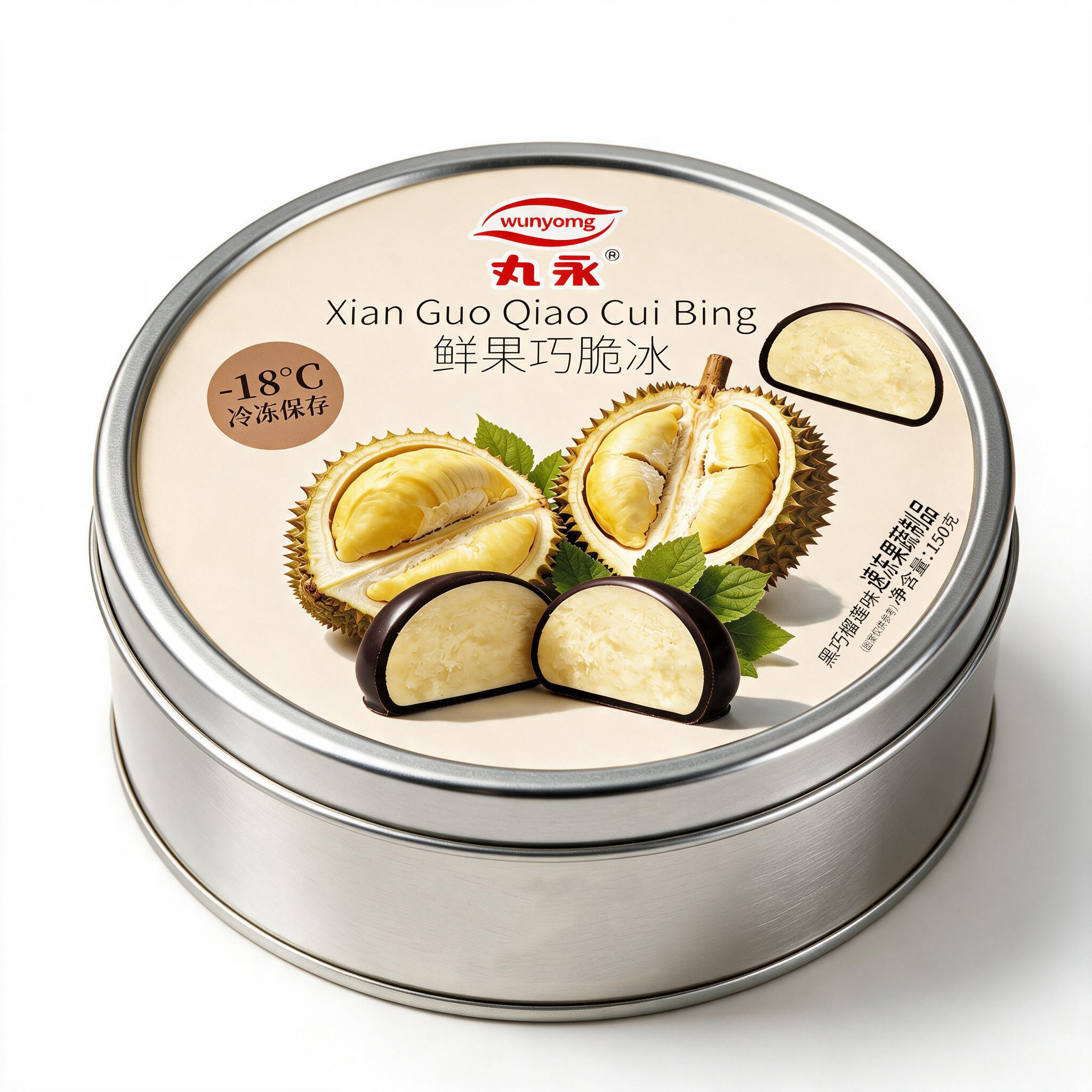 鮮果巧脆冰——雙巧榴蓮味