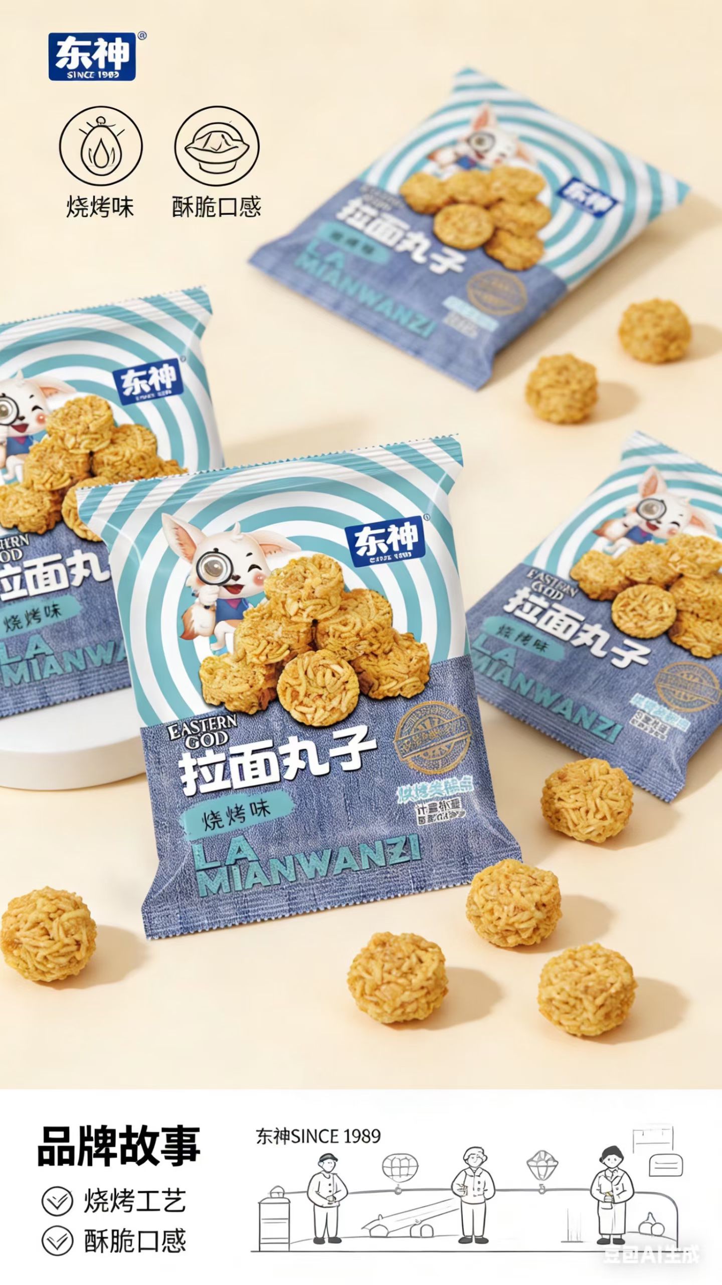 東神拉面丸子燒烤味