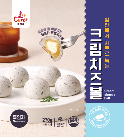 黑芝麻奶油芝士球