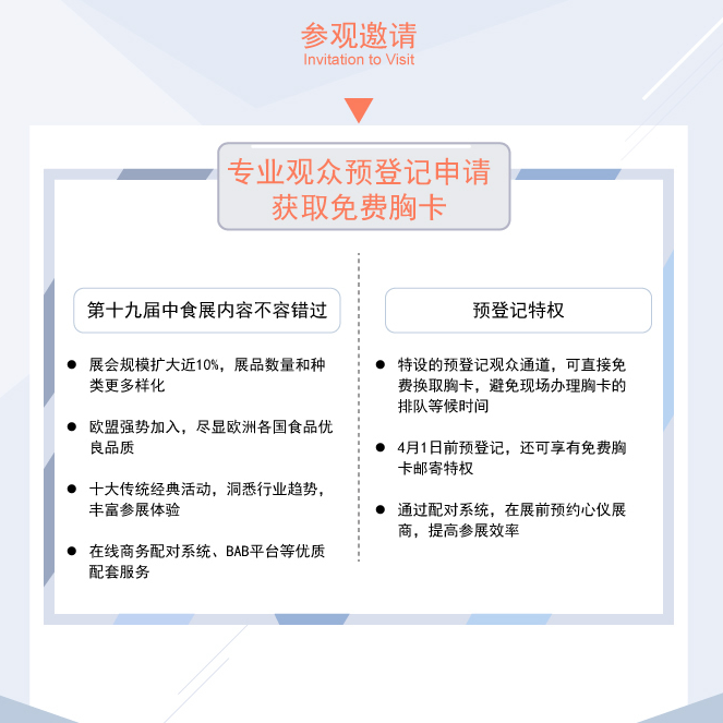 2018年第十九屆SIAL China中食展邀請您參觀